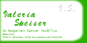 valeria speiser business card